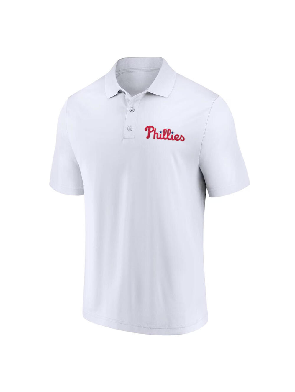 Men's Philadelphia Phillies 4XL Fanatics White Logo Lockup Performance Polo